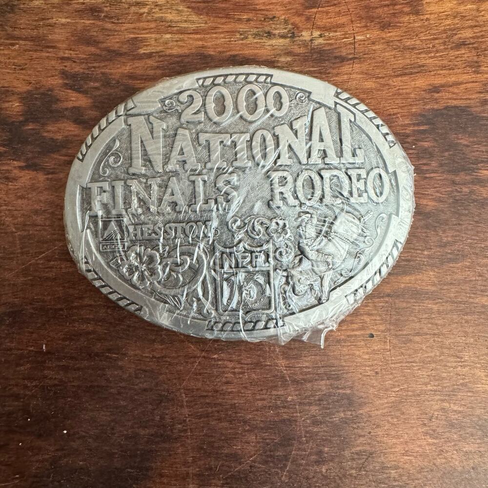 Silver Rodeo Belt Buckle